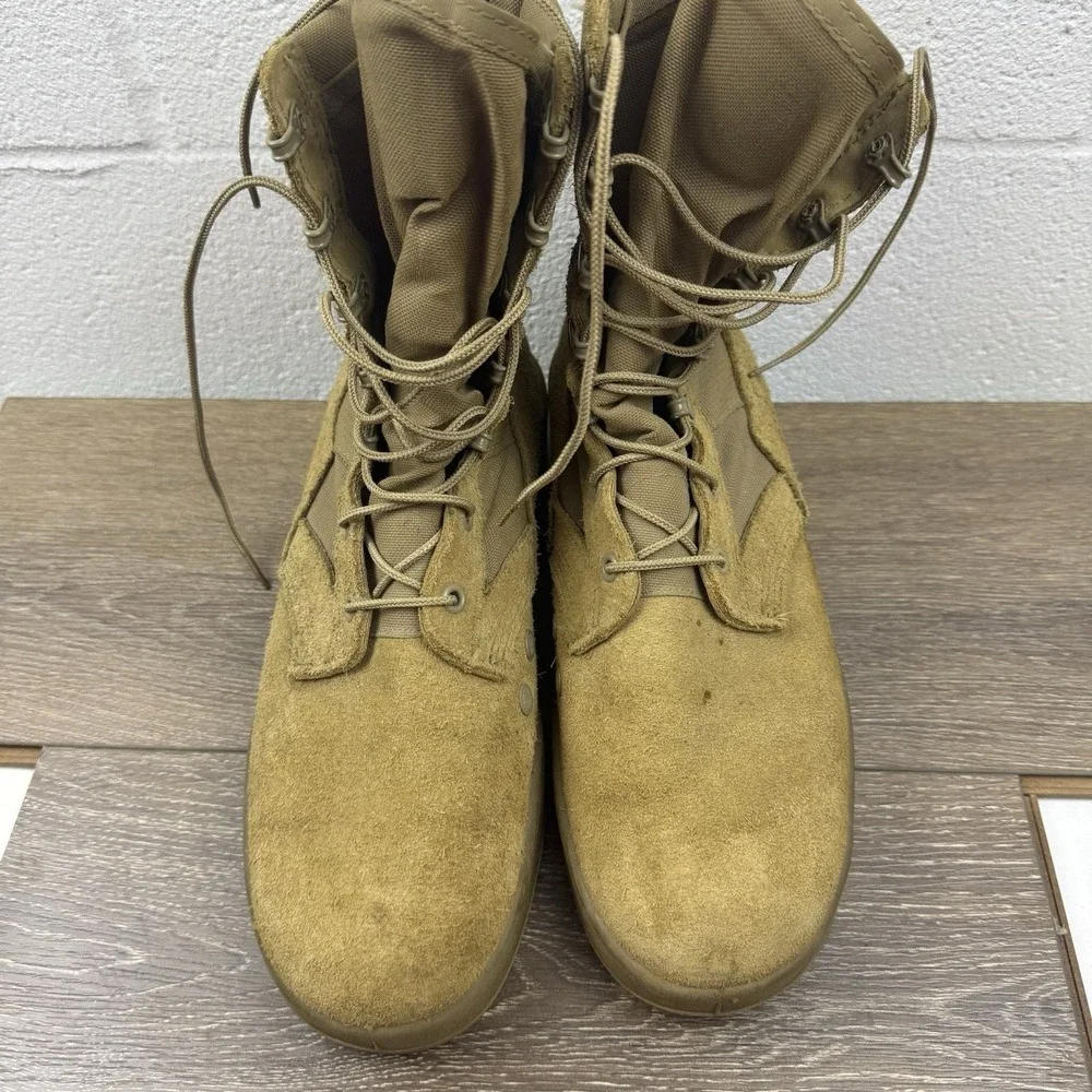 U.S. ARMY HOT WEATHER ARMY COMBAT BOOT COYOTE VIBRAM SOLE‎ MEN'S SIZE 10 R BOOTS